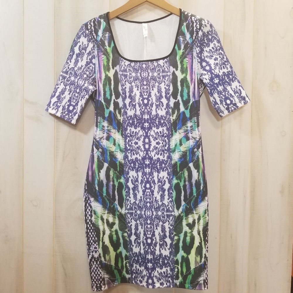 Cosette Bodycon Half Sleeve Dress Scuba Medium